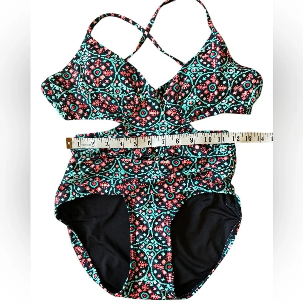 Michael Kors Cutout One Piece Swimsuit Size 8 - Picture 6 of 8